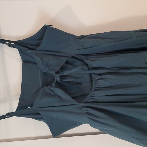 Midi dress, XL, dark teal - Picture 2 of 3